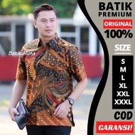 Men's Batik Short Sleeve Premium Original Batik Men Slimfit Modern Batik Men Short Sleeve Batik Aluna Tops Sogan Batik Shirts Party Batik Formal Batik Men Batik Adult Men Batik Young Children Short Sleeve Work Batik Shirts Men YRA Pd 011