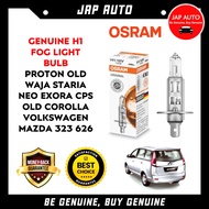 1 Biji Genuine Osram H1 Proton Waja Old Satria Neo Exora CPS 12V Halogen Fog Lamp Light Bulb Mentol 