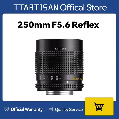 TTArtisan 250mm F5.6 Retro Reflex lens M42 mount can be transferred to Sony Canon Nikon Fujifilm Pan