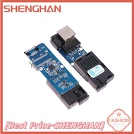SHENGHAN ตัวแปลงสื่อออปติคอลไฟเบอร์กิกะบิตขนาด1000Mbps โหมดเดียว3-5km upc apc พอร์ตพอร์ต a b SC-Port