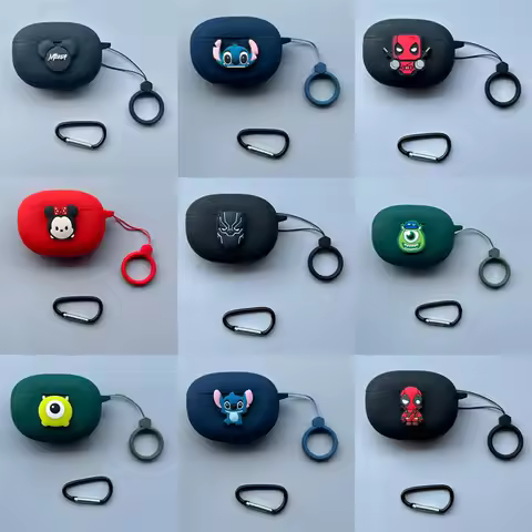 For Realme Buds T310 Case Cartoon Headphone Silicone Case Protective Earphone Cover fundas for Realm