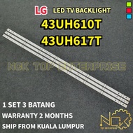 LG 43UH610T / 43UH617T LED BACKLIGHT BARU / READY STOCK 43UH610T-TB 43UH617T-TB
