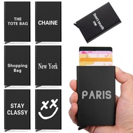 Aluminium Anti Rfid Card Holder NFC Blocking Reader Walls Pattern Wallets Pocket Case Slim Protection Bank Credit Card Case