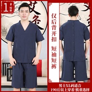 Pure Cotton Back Open Beauty Massage Clothes Womens Acupuncture Therapy Back Massage Clothes Ear Cle