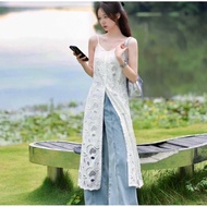 Lace Outer Dress /Lace Dress / Import D0603 white