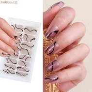 feelsaa 16 Strips  Stickers Set for UV Lamp Designer 3D Nails Polish