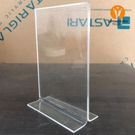 Acrylic Tent Card T A6 Acrylic Brochure A6 Acrylic QRIS A6