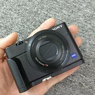 索尼黑卡RX100M5手柄 真皮 防滑 SONY rx100V M2 M3 M4 通用