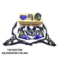 YAMAHA Y16 BODY COVER SET MONSTER LTD VVA DOCTOR ( STICKER TANAM ) Y16 COVER BODY SET