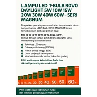 T-BULB ROVO DAYLIGHT LED LAMP 5W 10W 15W 20W 30W 40W 60W – SERIES Magnum