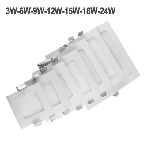 LED Panel Light Ceiling Lamp Cool White 3W 6W 9W 12W 15W 18W 24W Household Led Downlight Flat Light