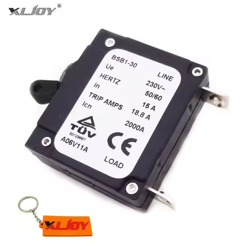 XLJOY 15 AMP 230V 15A In Chinese Generator Circuit Breaker 18.8 Trip Amps 230V Icn BSB1-30 2000A HER