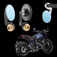 台灣現貨現貨熱銷適用杜卡迪 Ducati Scrambler800改裝手把鏡端子後照鏡復古反光鏡