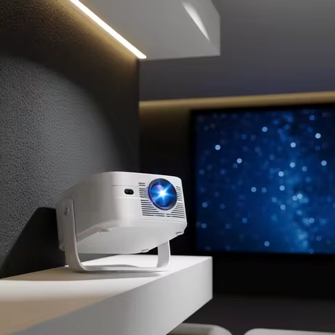 Velec 1100ANSI HY450 Max Auto Focus Beam Projector 8K 1080P Android 14 Voice Control BT5.4 Auto Offs