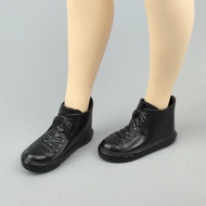 Black Shoes Bootie For Barbie Doll Shoes Fashion Short Boots For Blythe 1/6 BJD Dollhouse Dolls Acce