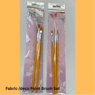 Fabric/Deco Paint Brush set