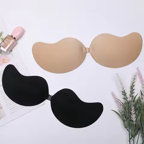 Invisible Strapless Adhesive Stick Bra Strapless Push Up Bras Women Lingerie Seamless Silicone Nippl