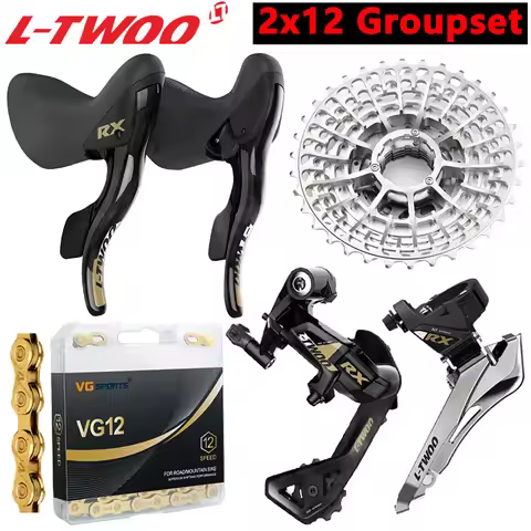 LTWOO 2X12 Speed Road Bike Groupset RX Aluminum alloy Shifter Rear Derailleurs X12 Chain 12V Ultrali