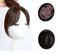 Womens Bangs Hairpiece Fake Hair Thickening Simulation Cover White Hair High Forehead Fake Hair Piec