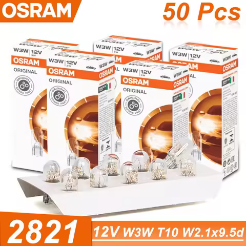 OSRAM 2821 12V W3W Turn Signal Light T10 Car Standard Parking Lamp OEM Auto Stop Bulb 3W Original W2