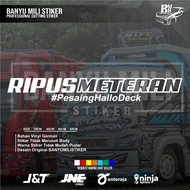 Ripus glass sticker meter, car glass variation sticker, pickup truck sticker, ripus meter sticker