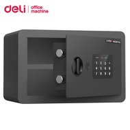 Deli ตู้เซฟ ตู้เซฟนิรภัย ขนาดกะทัดรัด โครงสร้างเหล็กอย่างดี ตู้เก็บของ ระบบล็อครหัส สแกนนิ้ว Safe Bo
