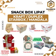 Snack Box Cake Box/ Duplex Kraft Snack Box/ 12x12 12x16 STAR BOX/ 12x14 12x16 ASHLEY