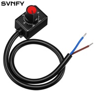 SVNFY DC 0/1-10V Knob LED Dimmer, Plastic Red Low Voltage Passive Dimmer, Durable Copper Black PWM D