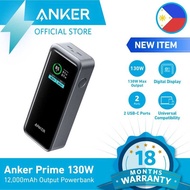 12,000 Anker Prime Mah Powerbank 2-Port Portable Charger 130W Output, Smart Digital Display, Output