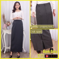 ALLIA R17 DARK GREY M - 7L - WOMEN'S SPAN SKIRT - JUMBO SPAN SKIRT - WOMEN'S LONG SPAN SKIRT