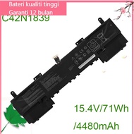 Asal Bateri C42N1839 15.4V/71Wh For ZenBook 15 UX533FAC-A8097T UX533FTC UX534FAC UX534FTC UX563FD-A1
