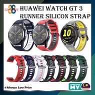 (88Smart.My) Huawei Watch GT 3 46MM & Huawei Watch GT Runner Accessories Silicone Band Sport Wristba