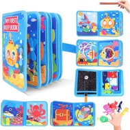 Ocean Busy Book for Toddlers 1-3 Montessori Toys Busy Board for 1 Year Old Boy Gifts Girl Toys Educa