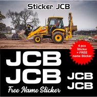 JCB sticker backhoe truck machine