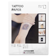 Sunnyscopa Printable Temporary Tattoo Paper for INKJET printer - US LETTER SIZE 8.5"X11", 100 SHEETS