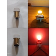 1156 1157 LED Bulb Red/Merah & Orange/Oren  untuk Lampu Belakang Albino Saga, Iswara, Saga BLM, Wira