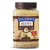 Daawat Brown Basmati Rice - Diet  / Diabetic Rice From India (1kg) In Resealable Jar
