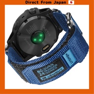 [Direct from Japan] Torbollo Garmin Nylon Sport Strap, 20mm, Compatible with Garmin Fenix ​​7S, Feni