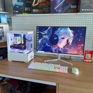 Bộ PC Gaming trắng mới cấu hình cao phù hợp giải trí Game online học tập làm việc...