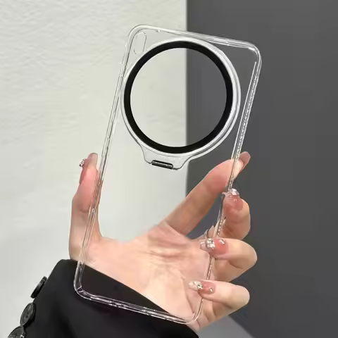 Case For VIVO X200 Ultra X200S Simple Invisible Lens Bracket Transparent Acrylic Cover For VIVO X200