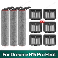 Compatible for (Dreame H15 Pro Heat) Roller Brush Hepa Filter Accessories, ❌Not for Dreame H15 Pro