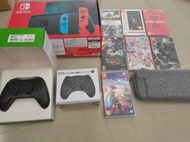 全新未拆 SWITCH 主機  電力加強 含盒裝配件 再加7遊戲片 pro 全新副廠健身環 不拆賣