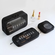 [5.3,000 People Collection] Cosmetic Bag Small Portable Portable Outing Gauze Mini Transparent Makeu