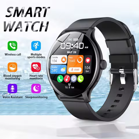 LAXASFIT 2025 New Smart Watch Women Men Gift Sports Fitness Watch Heart Rate Monitor Smart Watch for