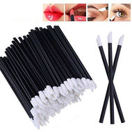 50pcs Disposable Lip Brush Set ลิปสติกมาสคาร่าแปรงทำความสะอาดขนตาคิ้วแปรงแต่งหน้า Applicators tools