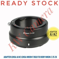 Ai-Nz Adapter Nikon F Dslr Lens to Nikon Z Mirrorless Z5 Z6 Z7 Body