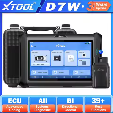XTOOL D7W ECU Coding All System Diagnostic Tools Bi-Directional Scanner 39+ Resets OBD2 Key Programm