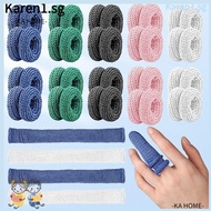 KA Cotton Finger Cots, Sweat Absorption Disposable Tubular Care Bandage, Durable Cotton Spandex Multicolor Non-slip Finger Covers