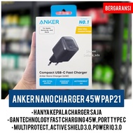 Anker Nano Charger 45W PAP21 Type C Official 1 Year Warranty Anker 45W Charger Head Anker Type C 45W
