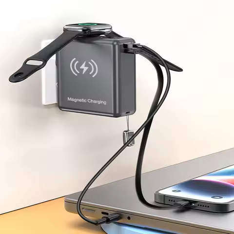 15000mAh Magsafe Power Bank with Cable AC Plug Wall Charger 22.5W Wireless Fast Charger For iPhone 1